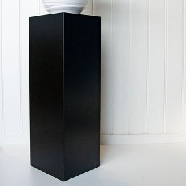 1002 - Sokkel/Zuil/Pilaar zwart - MDF vochtwerend - 300 x 300 x 600 mm (1) (thumbnail)