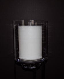 9106 - Kaarshouder Lampyon voor windlicht wit - ⌀12 x 15 cm (4)