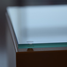 9001 - Glasplaat voor sokkels/zuilen/pilaren - Floatglas blank (plat poli geslepen) - 600 x 600 mm (2) (thumbnail)