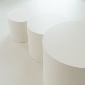 witte ronde sokkel