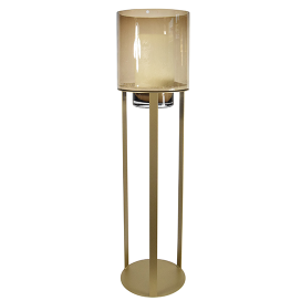 4018 - Sokkel Metaal Rond Goud | Excl. Windlicht - ⌀275 x 1200 mm (2)