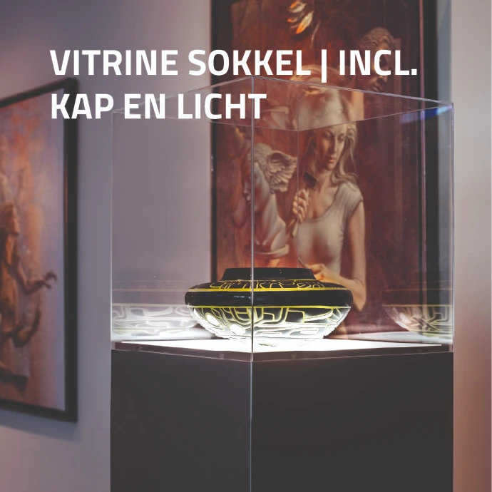 Vitrinesokkel met LED verlichting