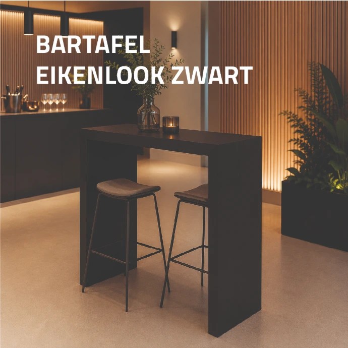 bartafel op stand tijdens beurs