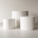 Wit Gelakte Zuil Rond