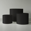 Zwart Gelakte Zuil Rond 