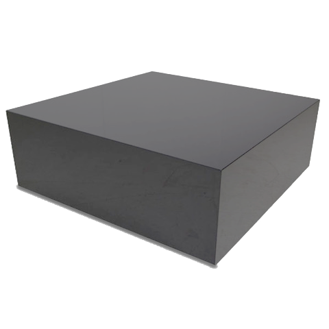[1714] Salontafel Presso | Zwart (1000 x 1000 x 450 mm, Zijdeglans)