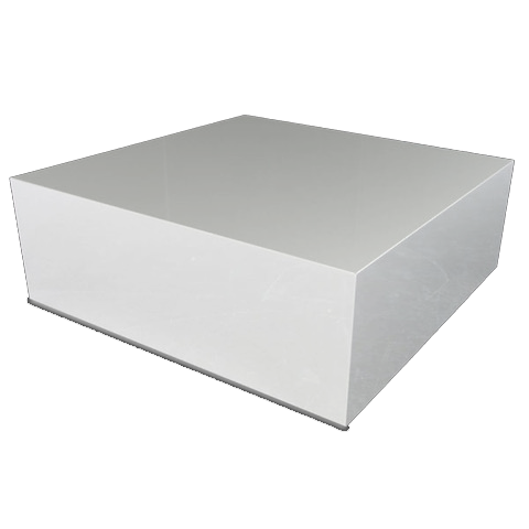 [1708] Salontafel Presso | Wit (1000 x 1000 x 450 mm, Zijdeglans)