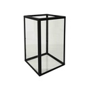 Windlicht Kubus Rookglas groot