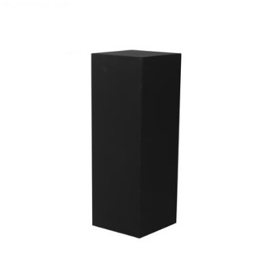 [4002] Zwarte Metalen Zuil (30 x 30 x 100 cm)