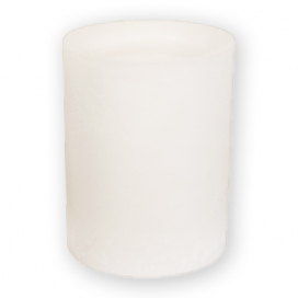 [9106] Kaarshouder Lampyon voor windlicht wit (ø12 x 15 cm)