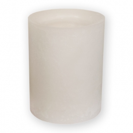 [9107] Kaarshouder Lampyon voor windlicht beige/grijs (ø12 x 15 cm)