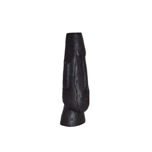 Zwart houten hoofd