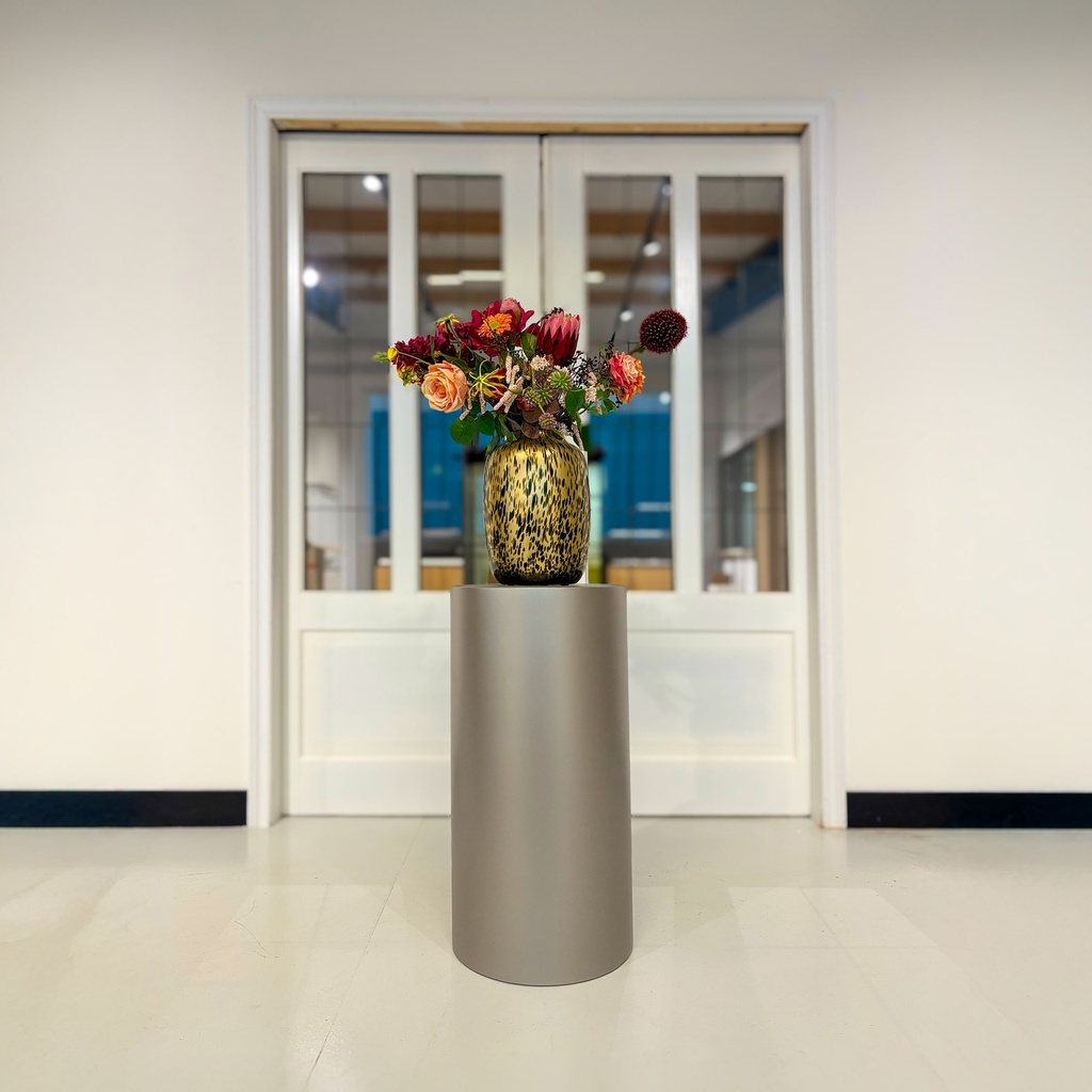 [1225] Metaal Gelakte Zuil Rond Aluminium (315 x 315 x 1000 mm)