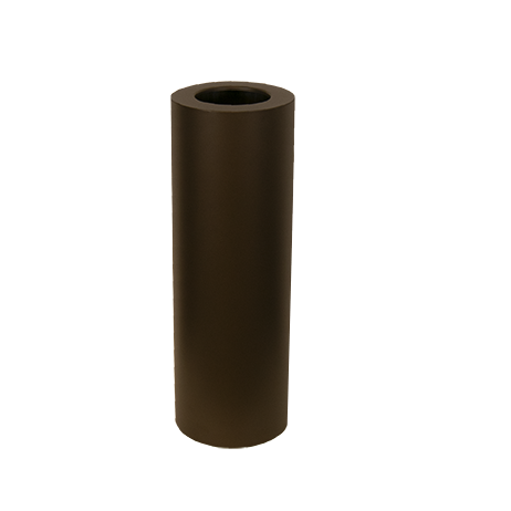 Sokkel Metaal Rond Metallic Bruin  excl. windlicht